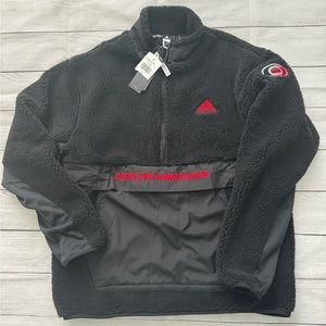 [NWT!] Carolina Hurricanes Adidas Men's Sherpa 1/4 Zip